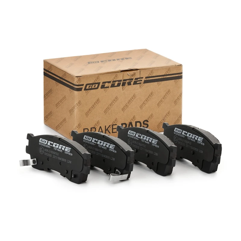 Image of goCORE GCD020266 Brake pad set Front Axle, not prepared for wear warning indicator Brake Pad Set,disc brake (402)