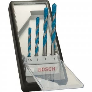 Image of Bosch 4 Piece Multi Construction Drill Bit Set