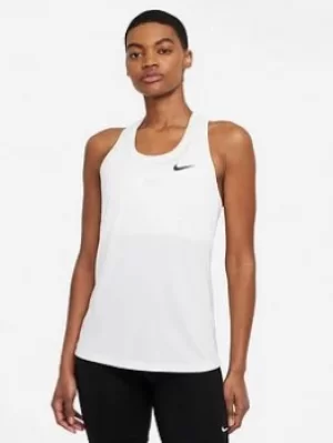 Image of Nike Training Df Racerback Tank Top, White, Size 2XL, Women