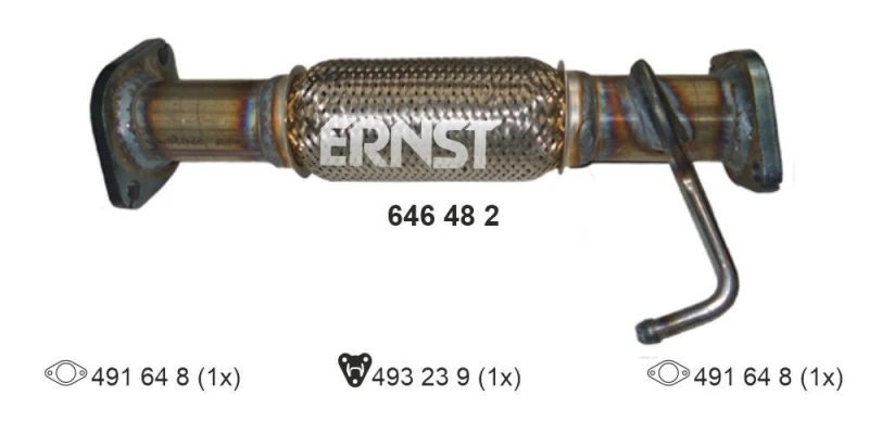 Image of Exhaust Pipe ERNST 646482