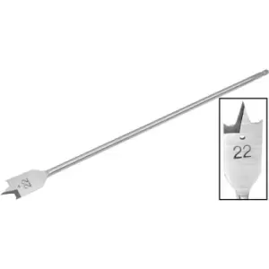 image of Toolpak Extra Long Flat Wood Drill Bit 16 x 400mm Carbon Steel