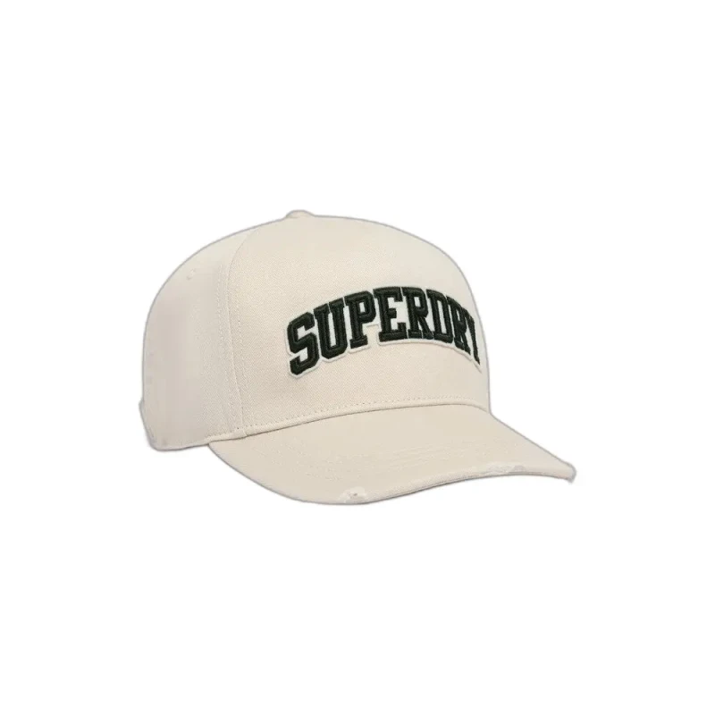 Image of Superdry Womens trucker cap Superdry Varsity Logo Beige Female TU