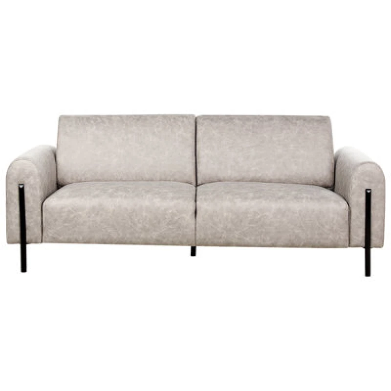 Image of Beliani Sofa 3 Seater Askim Fabric Light Grey
