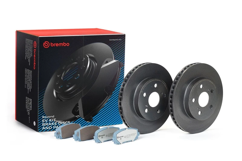 Image of BREMBO Brake discs and pads set BREMBO KT 08 065