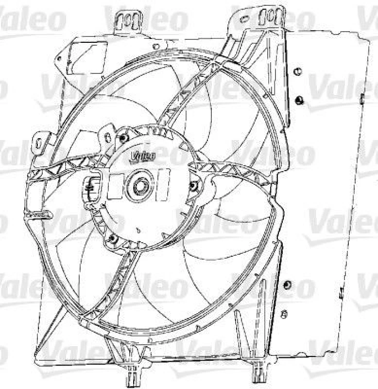 Image of Fan, radiator VALEO 696238