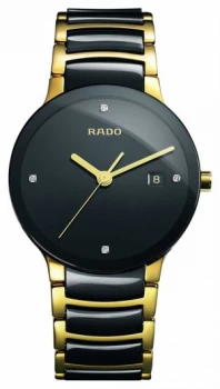 Image of RADO Centrix Diamonds High-Tech Ceramic Black Dial Watch