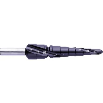 Image of Exact 796 / 07021 HSS Step drill bit 4 - 12mm TiAIN Total length 80 mm Triangular shank