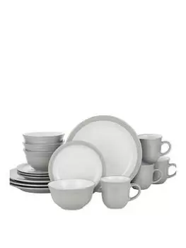 Image of Waterside 16 Piece Grey Camden Dinner Set