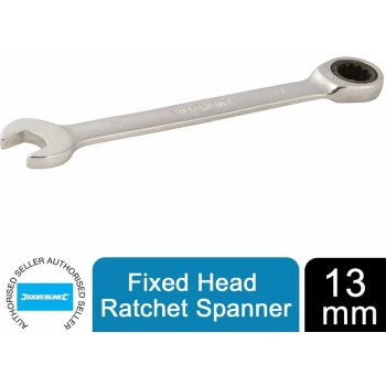 image of Silverline - Ratchet Spanner Fixed Head 13mm Tool 245073