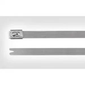 Image of HellermannTyton 111-93148 MBT14SS-SS304-ML Cable tie 362mm 4.60 mm Silver Ball lock