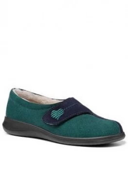 Image of Hotter Wrap Slippers, Green, Size 7, Women