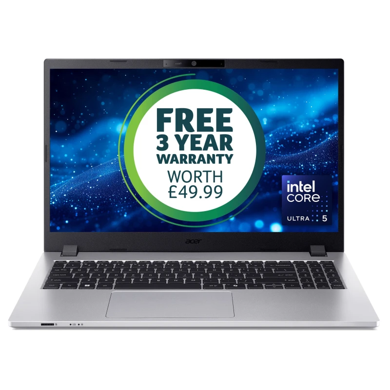 Image of Acer Acer TravelMate P2 TMP215-75 U5-125H 16GB 512GB W11P Intel Core Ultra 5 Laptop 39.6cm (15.6") Full HD DDR5-SDRAM SSD WiFi 6E (802.11ax) Windows