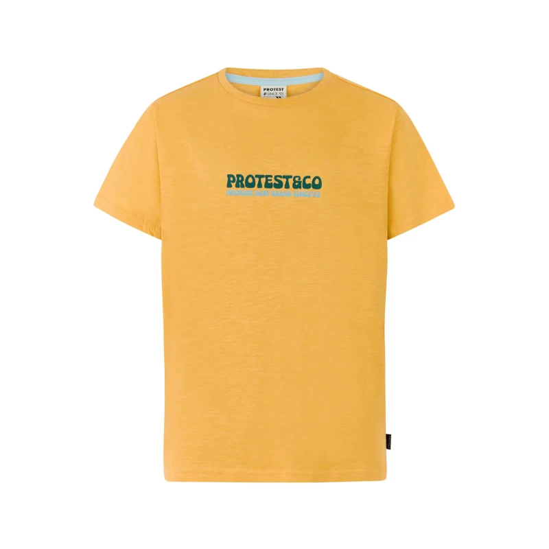 Image of Protest Kid's T-Shirt Protest Barlow Jaune Male 16 ans
