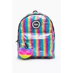 Hype Rainbow Gradient Gloss Backpack (One Size) (Pink/Blue/Pastel) - Pink/Blue/Pastel