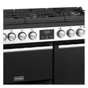 image of Stoves 444410750 90cm Precision DX S900DF GTG Dual Fuel Range in St St