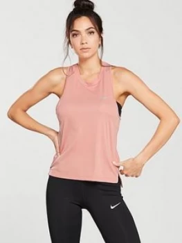 Image of Nike Running Miler Tank Pink Size L Women