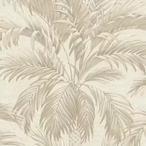 image of Belgravia Decor Palm Tree Natural Wallpaper