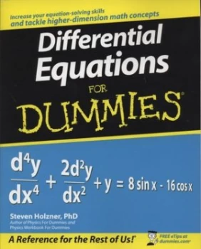 Image of Differential Equations for Dummies by Steven Holzner Paperback
