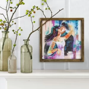 Image of MZM691 Multicolor Decorative Framed MDF Painting