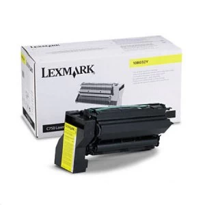 Image of Lexmark 10B032Y Yellow Laser Toner Ink Cartridge