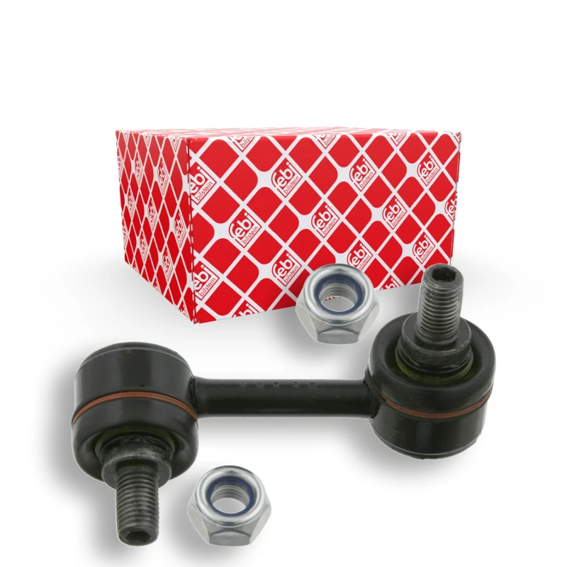 Image of FEBI BILSTEIN 18109 Anti-roll bar link OE Turbo NEW, Front Axle Right Steel Link Stabiliser (3229)