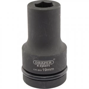 Image of Draper Expert 1" Drive Deep Hexagon Impact Socket Metric 1" 19mm