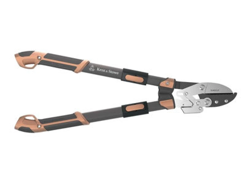Image of Kent & Stowe Surecut Extra Power Hard Wood Ratchet Anvil Loppers Telescopic