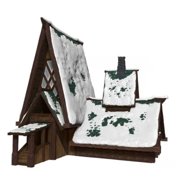 Image of D&D Icons of the Realms Miniatures: Icewind Dale: Rime of the Frostmaiden - The Lodge Papercraft Set
