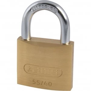 Abus 55 Series Basic Brass Padlock 40mm Standard