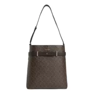 Image of Calvin Klein Ck Code Hobo Mono - Brown