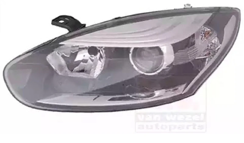 Image of VAN WEZEL 4382961 Headlights H7/H7, Left, with motor for headlamp levelling Headlight (259)