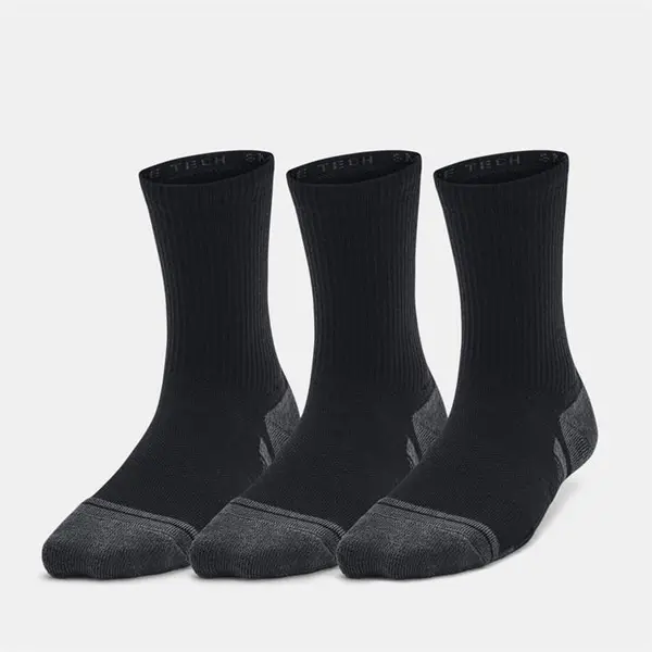 Image of Under Armour Crew 3 Pack Socks - Black C8 - C13