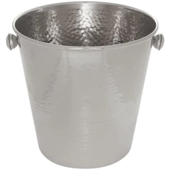 image of Hotel Collection Cocktail Collection Beaten Metal Wine Cooler - Silver