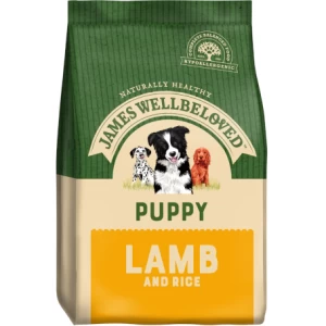 image of James Wellbeloved Complete Dry Lamb Puppy Food 15kg