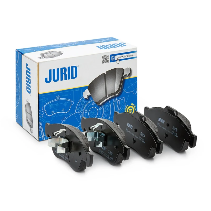 Image of JURID 573268J Brake pad set not prepared for wear warning indicator, without accessories, with piston clip Brake Pad Set,disc brake (402)