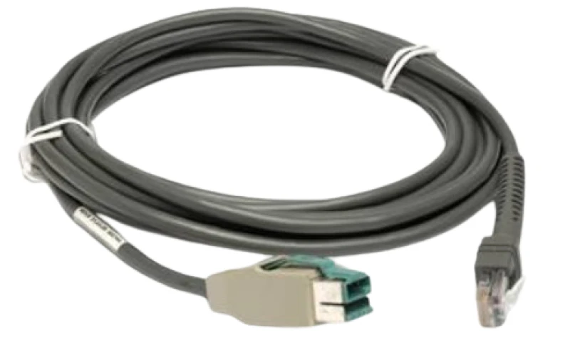 Image of Zebra CBA-U35-S15ZBR barcode reader accessory USB cable