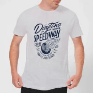 Image of Daytona Speedway Mens T-Shirt - Grey - 3XL