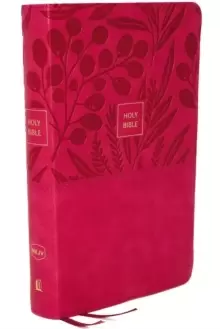 Image of NKJV, End-of-Verse Reference Bible, Personal Size Large Print, Leathersoft, Pink, Red Letter, Comfort Print : Holy Bible, New King James Version
