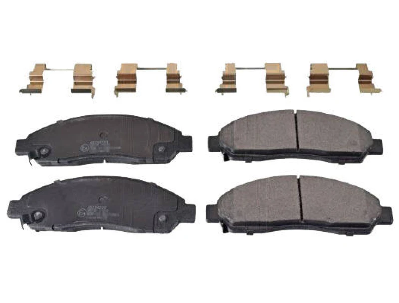 Image of Blue PRINT ADZ94229 Brake pad set Front Axle, with acoustic wear warning, with fastening material Brake Pad Set,disc brake (402)
