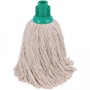 image of 2Work 14oz Twine Rough Socket Mop Green Pack of 10 PJTG1410I