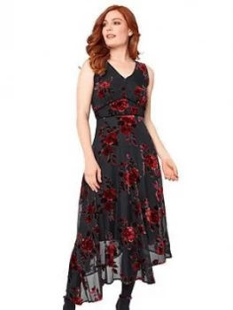 Image of Joe Browns Remarkable Devore Dress, Black, Size 18, Women