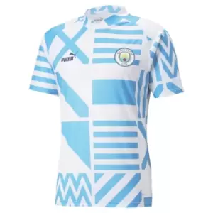 image of 2022-2023 Man City Pre-Match Jersey (White)