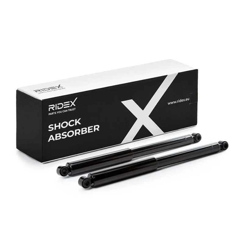 Image of RIDEX 854S20507 Shock absorber Rear Axle Left, Gas Pressure, Twin-Tube, Telescopic Shock Absorber, Bottom eye Shock Absorber (854)