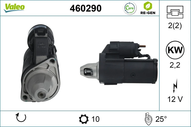 Image of Starter motor VALEO 460290