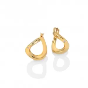 18ct Gold Plated Sterling Silver Soul Twist Earrings DE660