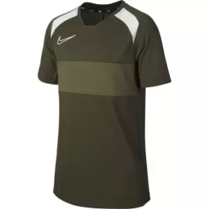 Image of Nike Academy Short Sleeve Top Junior Boys - Green