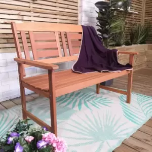 Image of Hawkshead 2 Seater Outdoor Wooden Garden Patio Bench