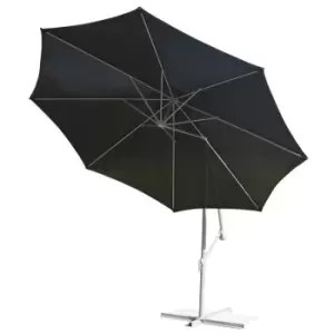 Image of 3m Hanging Crank Parasol Black