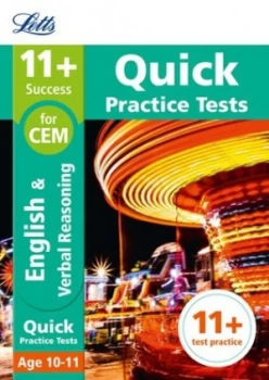 Image of 11+ verbal reasoning quick practice tests Age 10-11 by Letts 11+