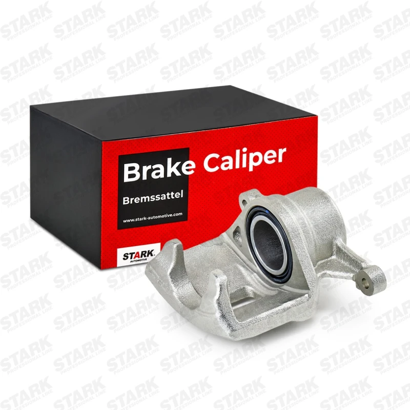 Image of STARK SKBC-0460648 Brake caliper Front Axle, without holder Grey Cast Iron Brake Caliper (78)